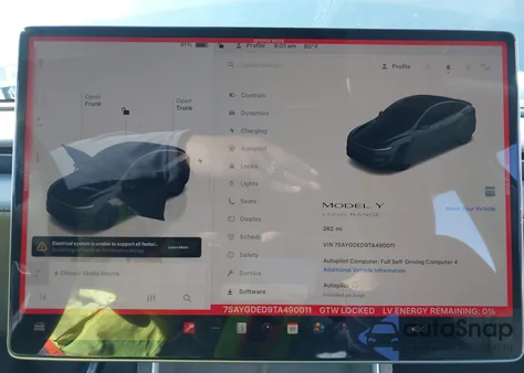 2026 Tesla Model Y Long Range Dual Motor All-Wheel Drive из США, поврежденный, VIN 7SAYGDED9TA490011